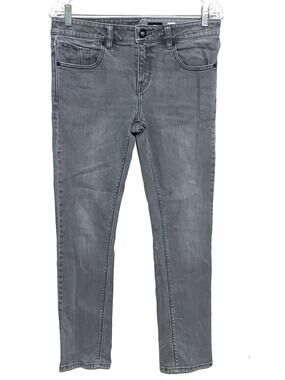 Volcom Charcoal 2x4 Skinny Fit Jeans Mens 30 x 29 Low Rise Skater Indie Casual